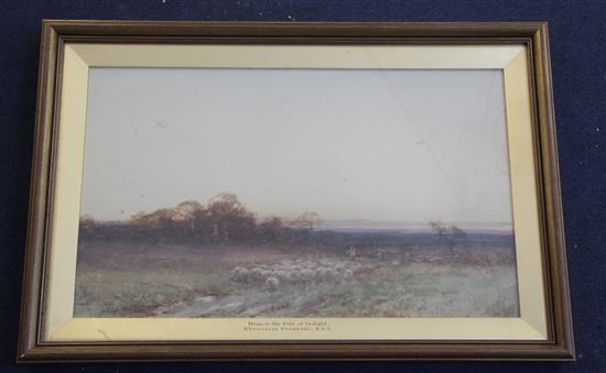 Henry Sylvester Stannard (1870-1951) Home to the fold at twilight 12.5 x 20.5in.